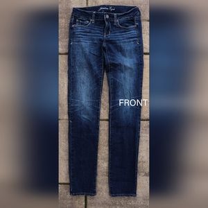 American Eagle Dark Wash Skinny Jeans Size 4